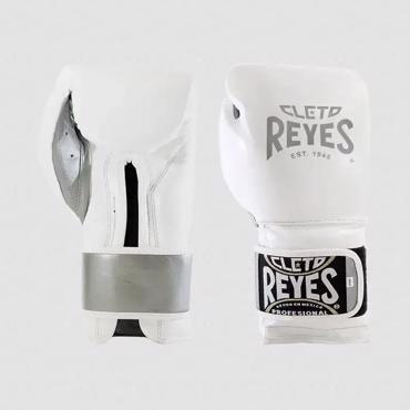 Cleto Reyes Velcro Sparring  boxing gloves –white/grey